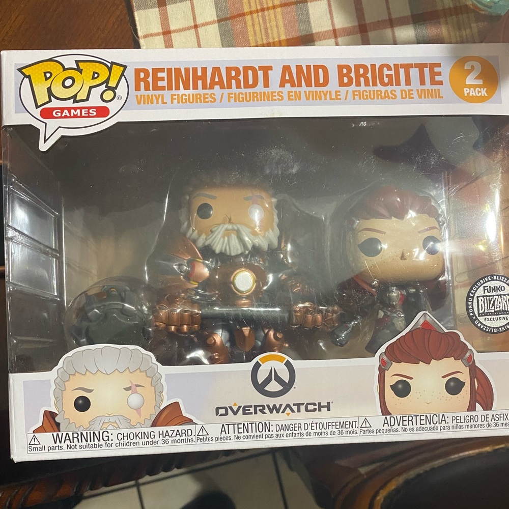 Overwatch: Reinhardt and Brigitte Funko Pop